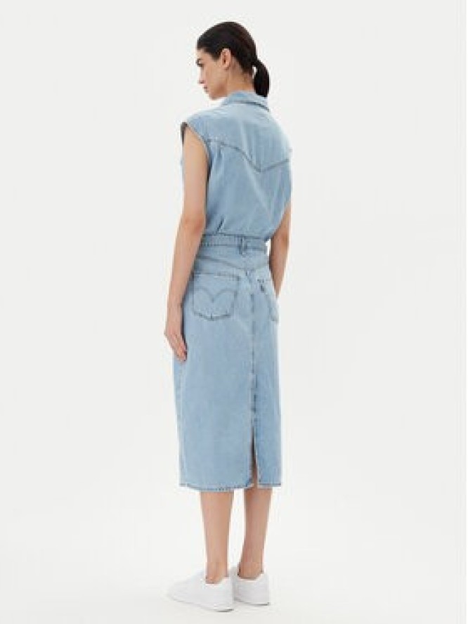 Levi's® Sukienka jeansowa Iconic 001WF-0002 Niebieski Standard Fit