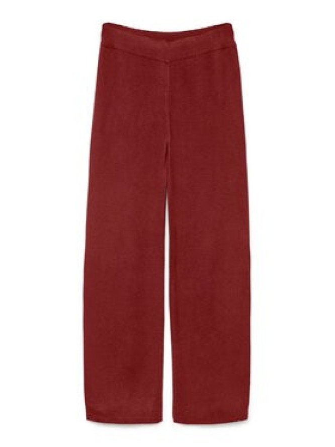 Vero Moda Spodnie dzianinowe Gold Art 10332174 Bordowy Loose Fit