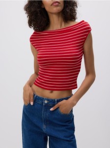 T-shirt w paski - wielobarwny