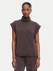 Guess Bluza V6YQ18 K4318 Brązowy Regular Fit