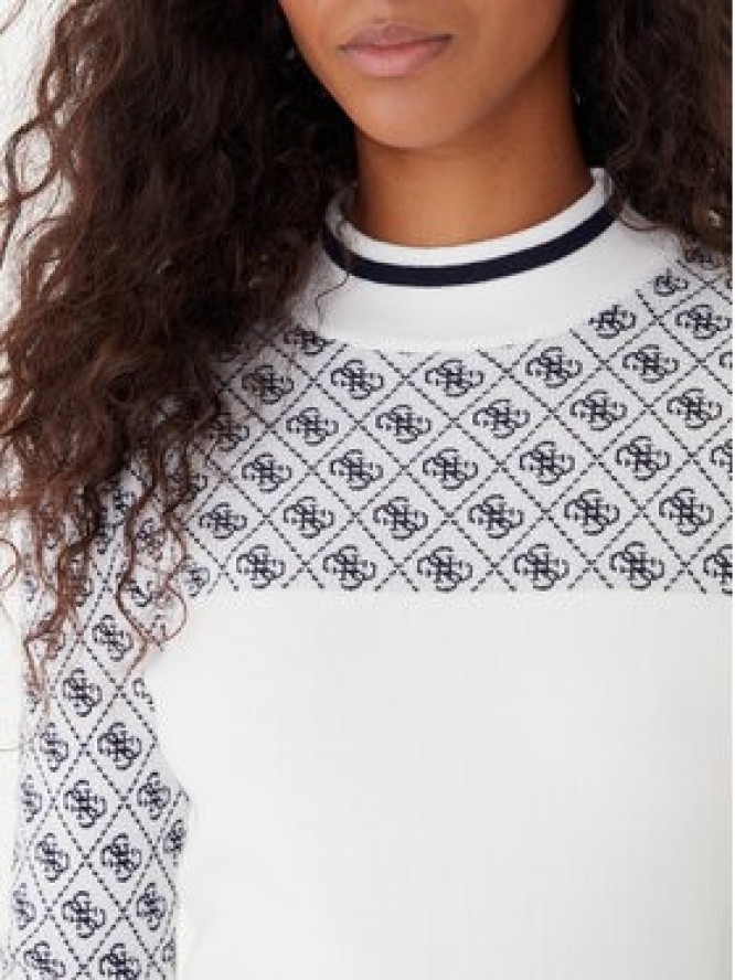 Guess Sweter W5BR24 Z3JD2 Écru Slim Fit