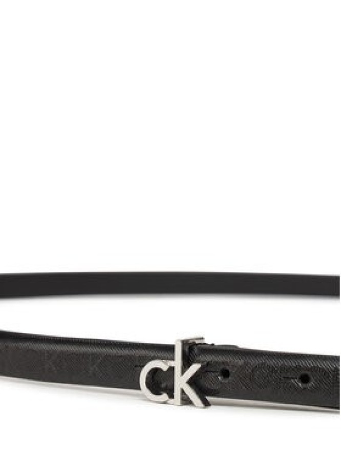 Calvin Klein Pasek Damski Ck Buckle Skinny Belt 1.5_Mono K60K612933 Czarny
