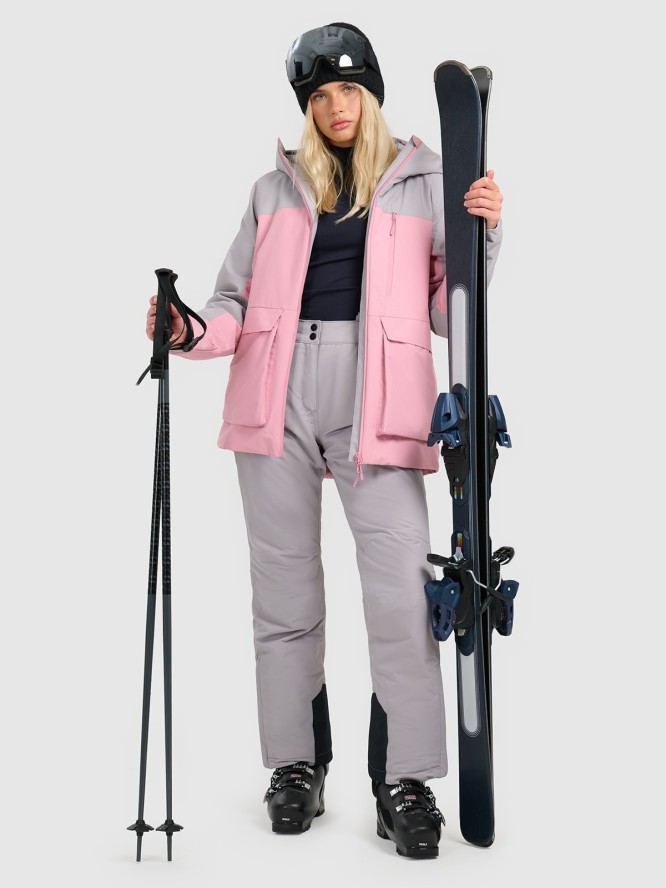 4F Kurtka narciarska membrana 8000 damska - różowa XS