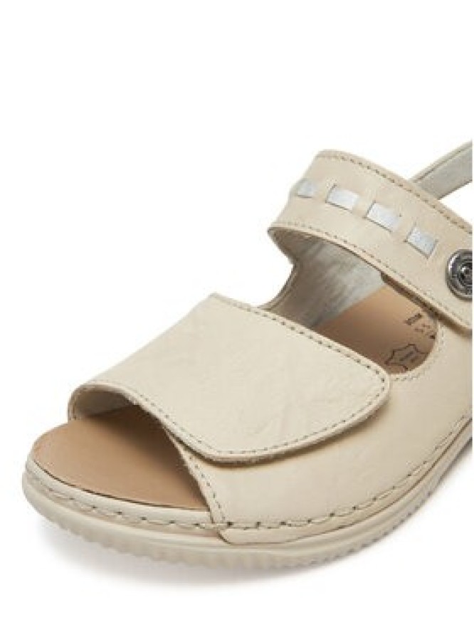 Rieker Sandały V7473-61 Écru