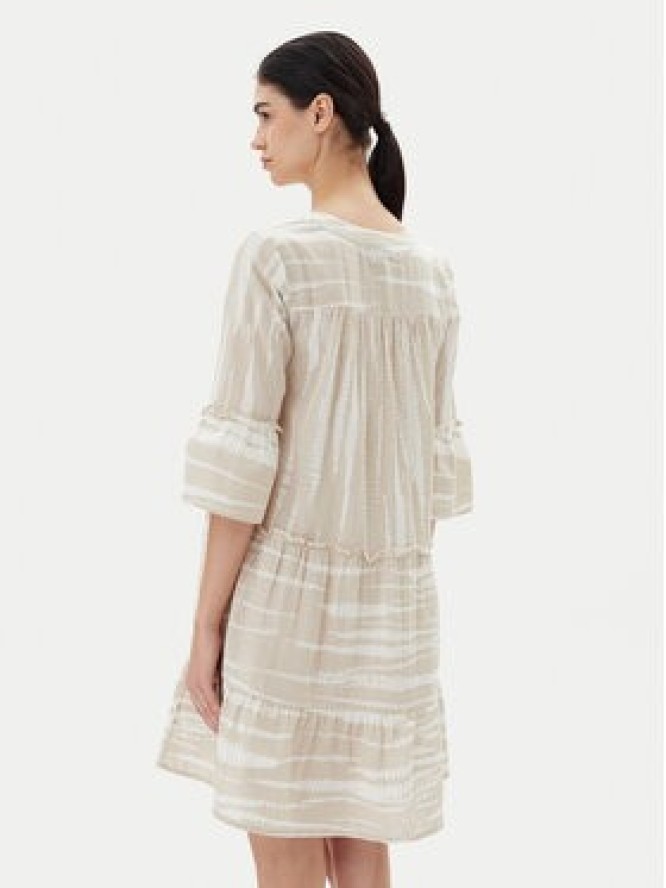Vero Moda Sukienka letnia Dicthe 10225127 Beżowy Loose Fit
