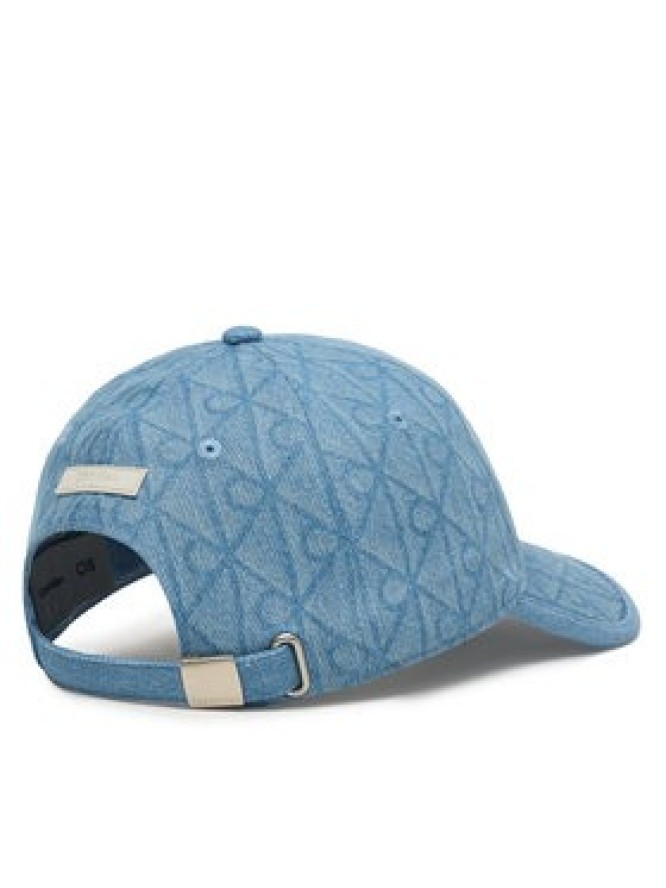 Calvin Klein Czapka z daszkiem Denim Emblem Burnout LV04F5042G Niebieski