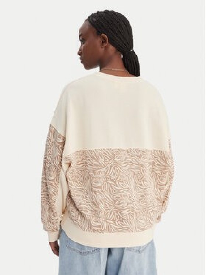 Roxy Bluza ERJFT05040 Beżowy Relaxed Fit