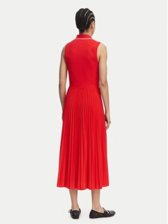 Tommy Hilfiger Sukienka codzienna 1985 Pleated WW0WW49621 Czerwony Regular Fit