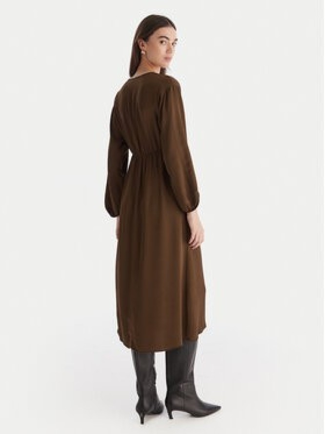 ViCOLO Sukienka koktajlowa TF0250 Brązowy Regular Fit