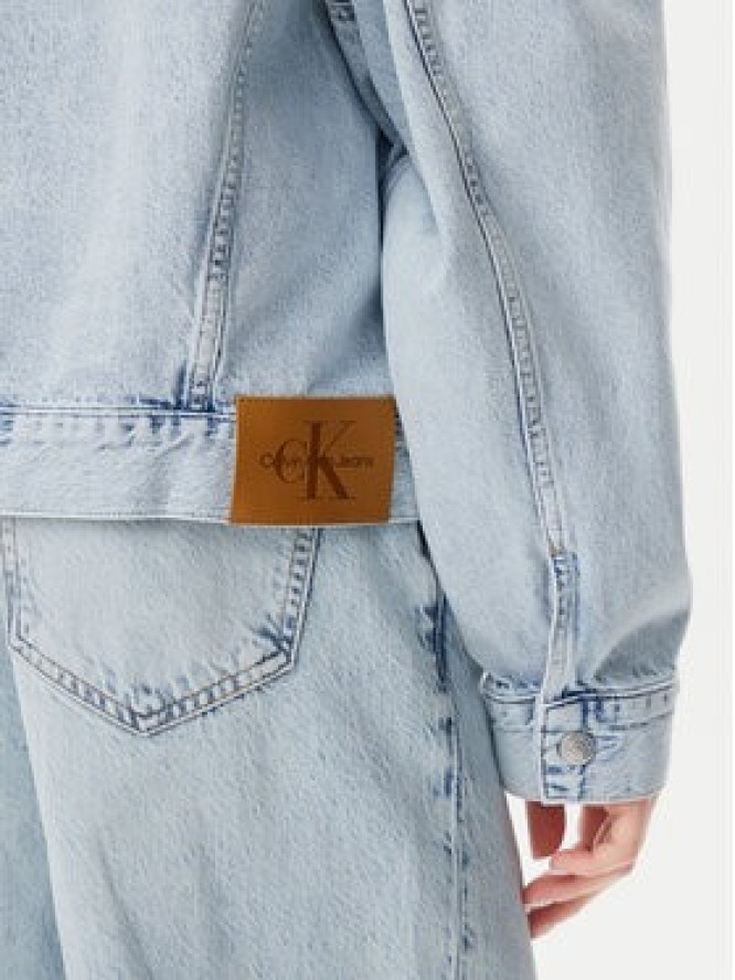 Calvin Klein Jeans Kurtka jeansowa J20J225186 Niebieski Boxy Fit