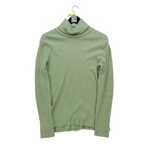 Damski sweter z golfem w kolorze khaki