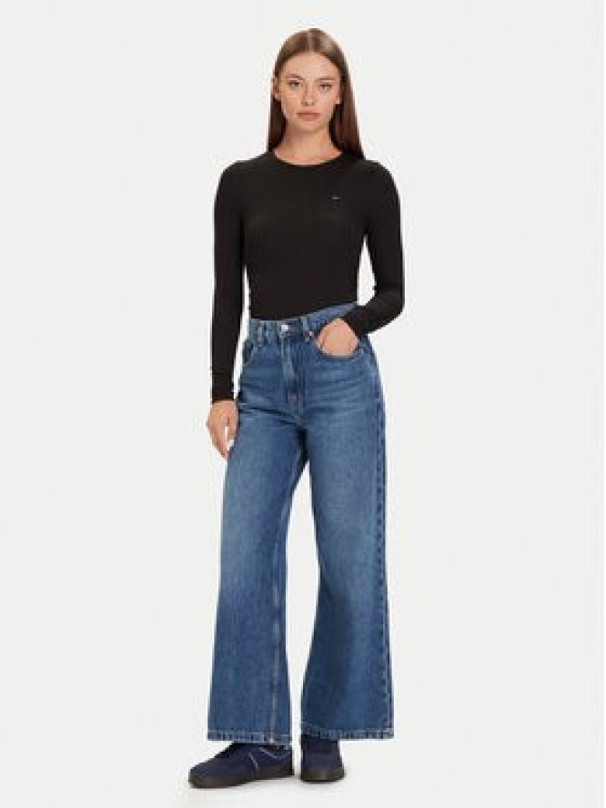 Tommy Jeans Bluzka DW0DW21568 Czarny Slim Fit