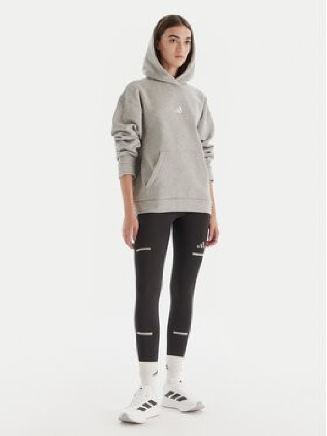 adidas Bluza ALL SZN Holiday Glitter Fleece JV5757 Szary Loose Fit