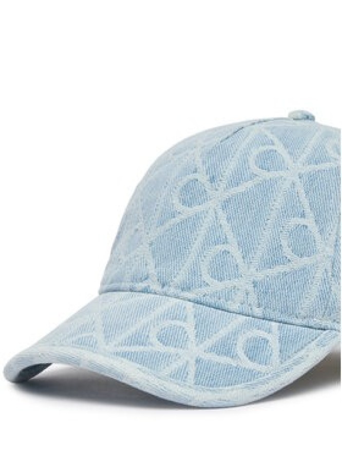Calvin Klein Czapka z daszkiem Aop Jacquard Denim Bb Cap LV04F5069G Niebieski