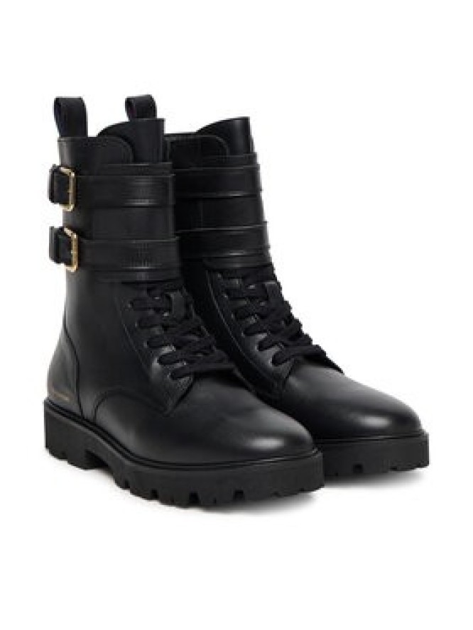 Tommy Hilfiger Trzewiki Biker Laceup FW0FW08986 Czarny