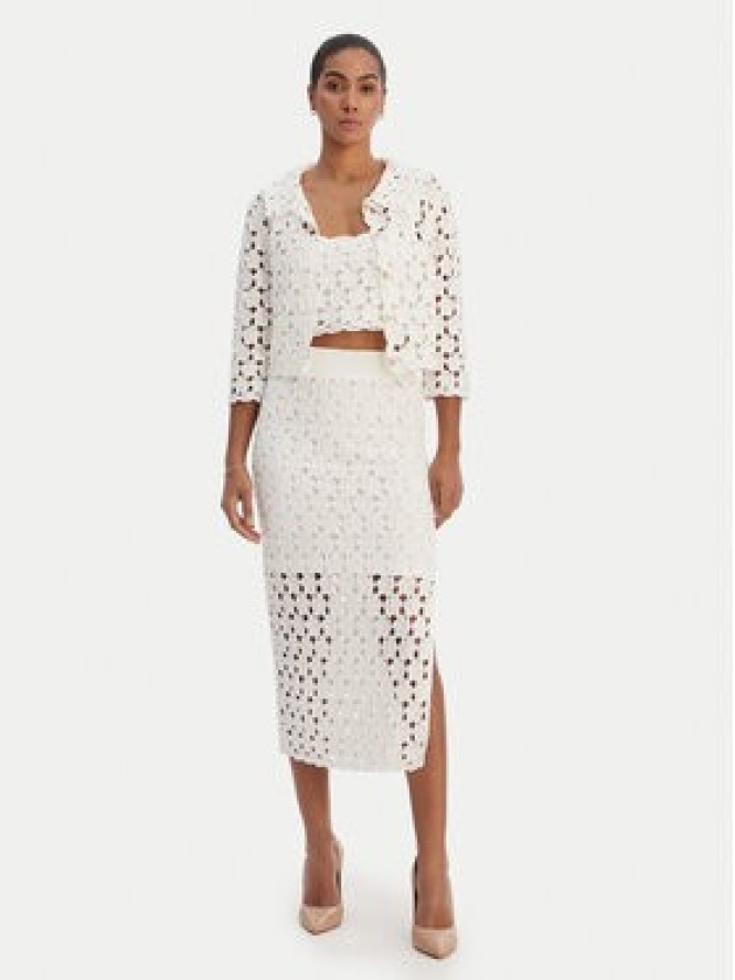 Fracomina Kardigan FR26ST8018K488R6 Écru Regular Fit