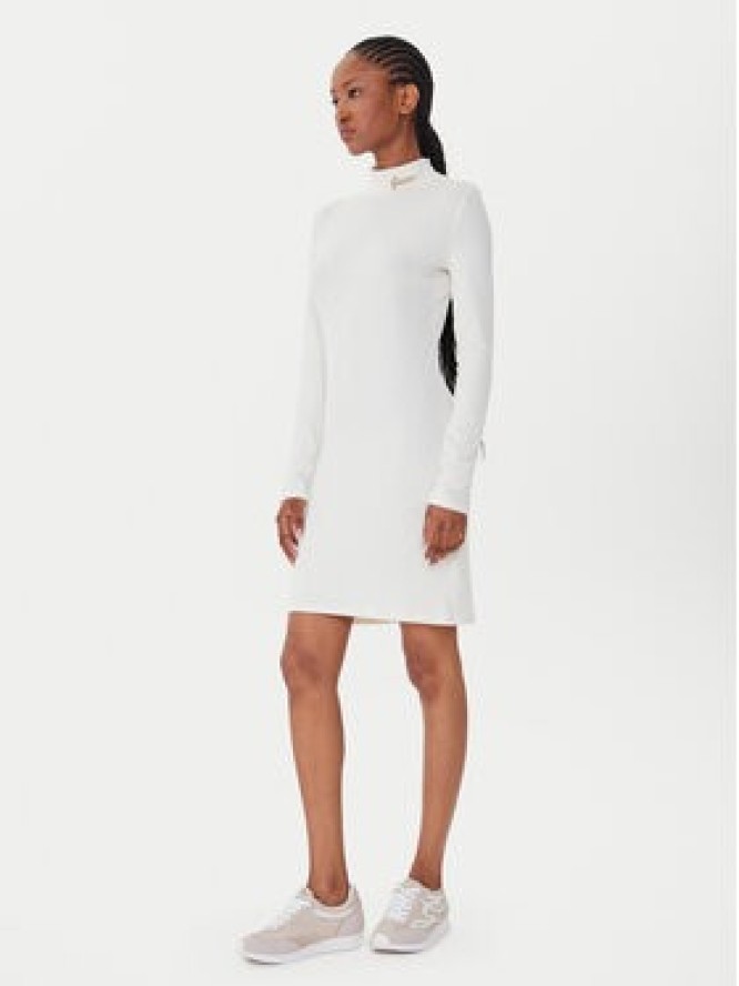 Guess Sukienka codzienna V5BK04 KCBF1 Écru Slim Fit