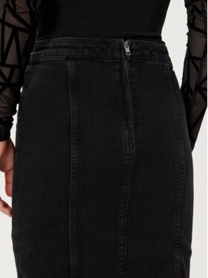Vero Moda Spódnica jeansowa Medusa 10321775 Czarny Regular Fit