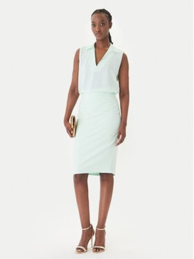Rinascimento Spódnica ołówkowa CFC0128651003 Zielony Slim Fit