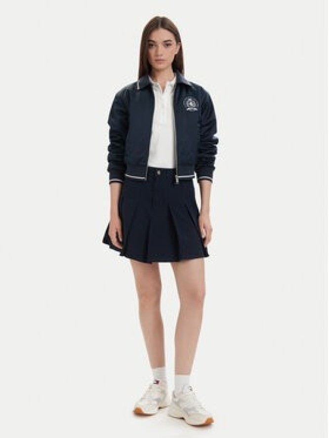 Tommy Jeans Spódnica plisowana DW0DW23149 Granatowy Regular Fit