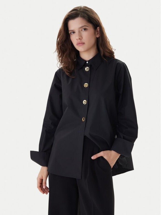 KARL LAGERFELD Koszula B1W11012 Czarny Regular Fit