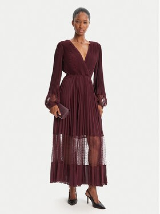 TWINSET Sukienka wieczorowa 252TP2641 Bordowy Regular Fit