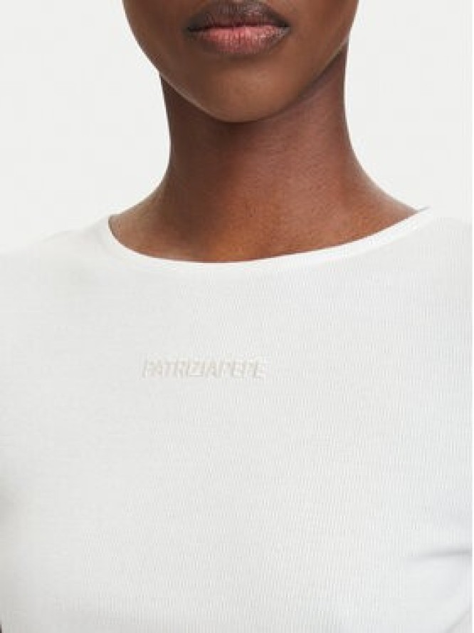 Patrizia Pepe T-Shirt 2M4522/J407-W146 Biały Slim Fit
