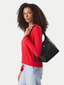 Tommy Jeans Torebka Tjw City Bucket AW0AW19062 Czarny