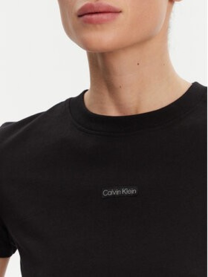 Calvin Klein Jeans T-Shirt Placed Institutional J20J225524 Czarny Slim Fit