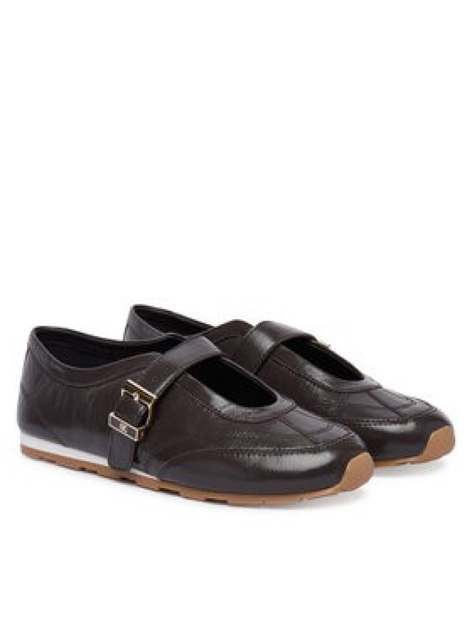 Tommy Hilfiger Baleriny Bella Ballet Mary Jane FW0FW09416 Brązowy