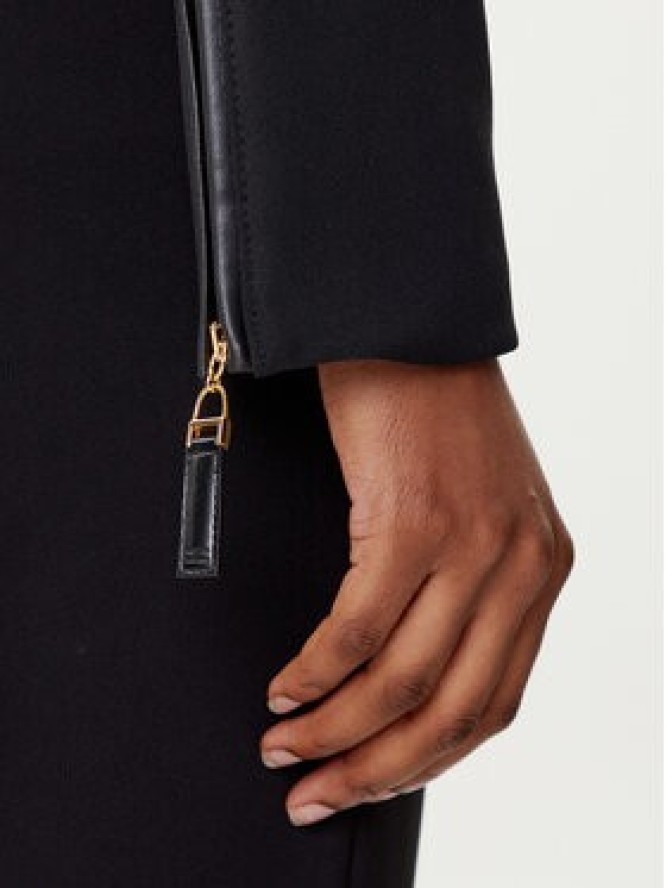 Elisabetta Franchi Marynarka GI-173-56E2-V680 Czarny Regular Fit