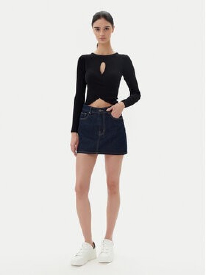 Guess Jeans Spódnica jeansowa W5YD0Q D5M4C Granatowy Regular Fit