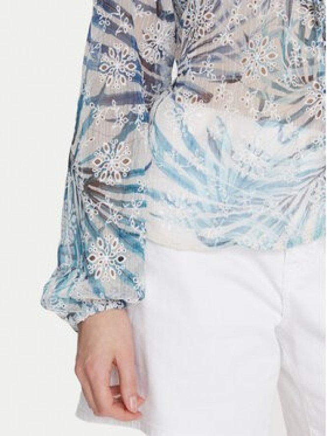 Guess Bluzka W5GH60 W0WA2 Niebieski Regular Fit