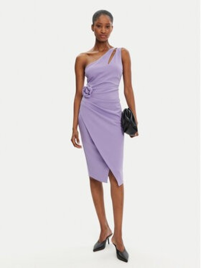 Rinascimento Sukienka koktajlowa CFC0122878003 Fioletowy Regular Fit