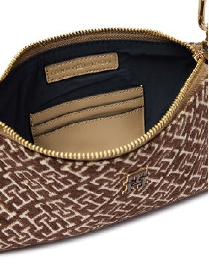 Tommy Hilfiger Torebka Th Jacquard Mini Shoulder Bag AW0AW19006 Brązowy