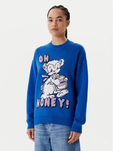 HUGO Sweter Seted 50543019 Niebieski Regular Fit