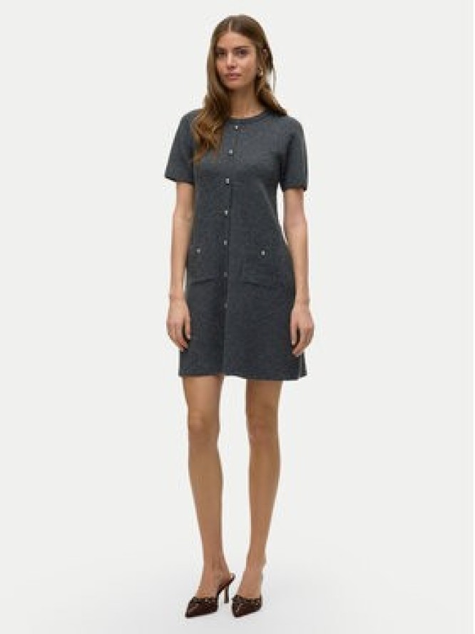 Vero Moda Sukienka dzianinowa Johanna 10333908 Szary Standard Fit