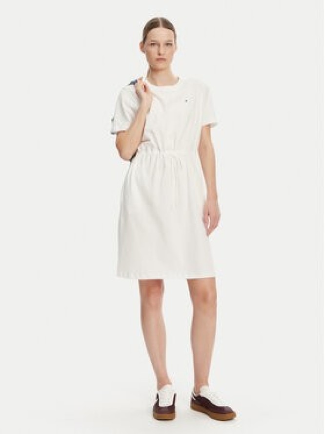 Tommy Hilfiger Sukienka codzienna WW0WW45529 Écru Regular Fit
