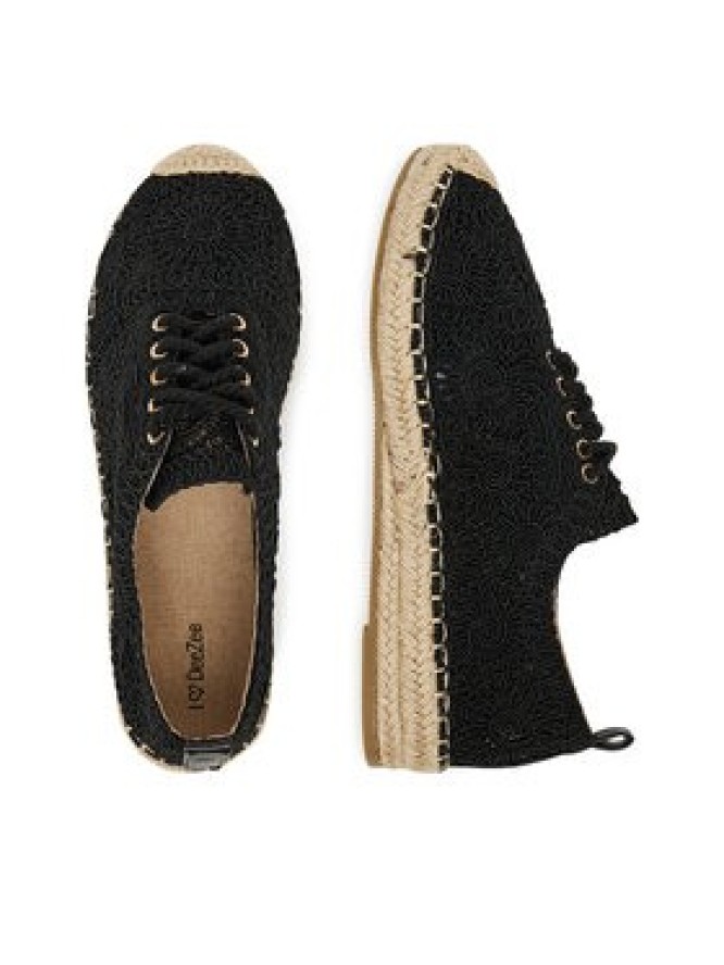 DeeZee Espadryle 3H33549-1 Czarny