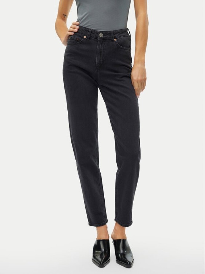 Vero Moda Jeansy Tessa 10302983 Szary Mom Fit