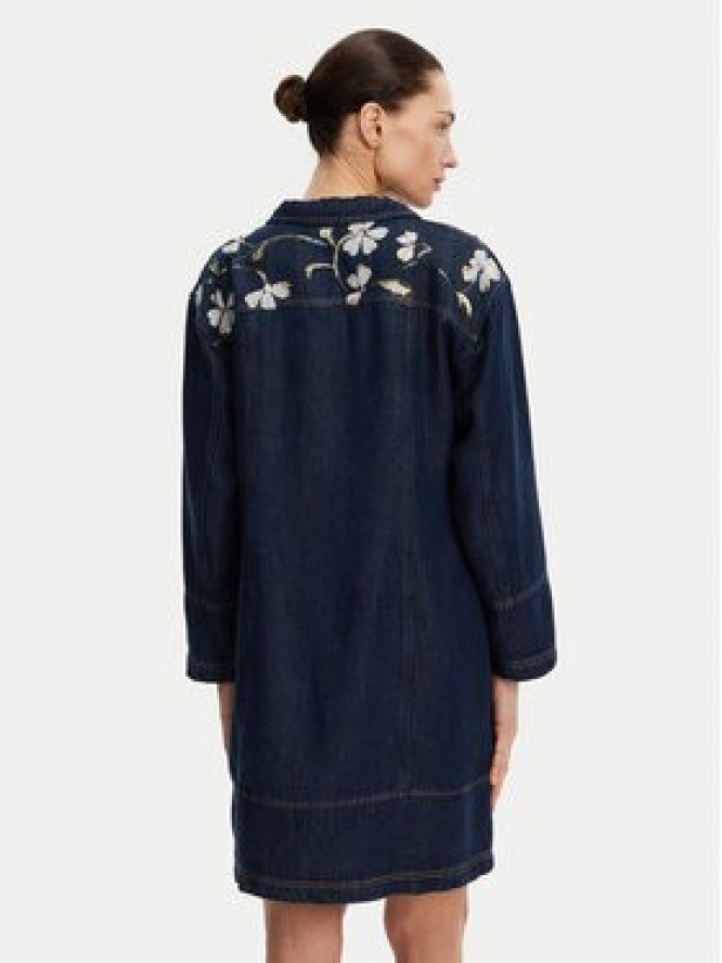 Munthe Sukienka codzienna Fiva 251130825110 Granatowy Loose Fit