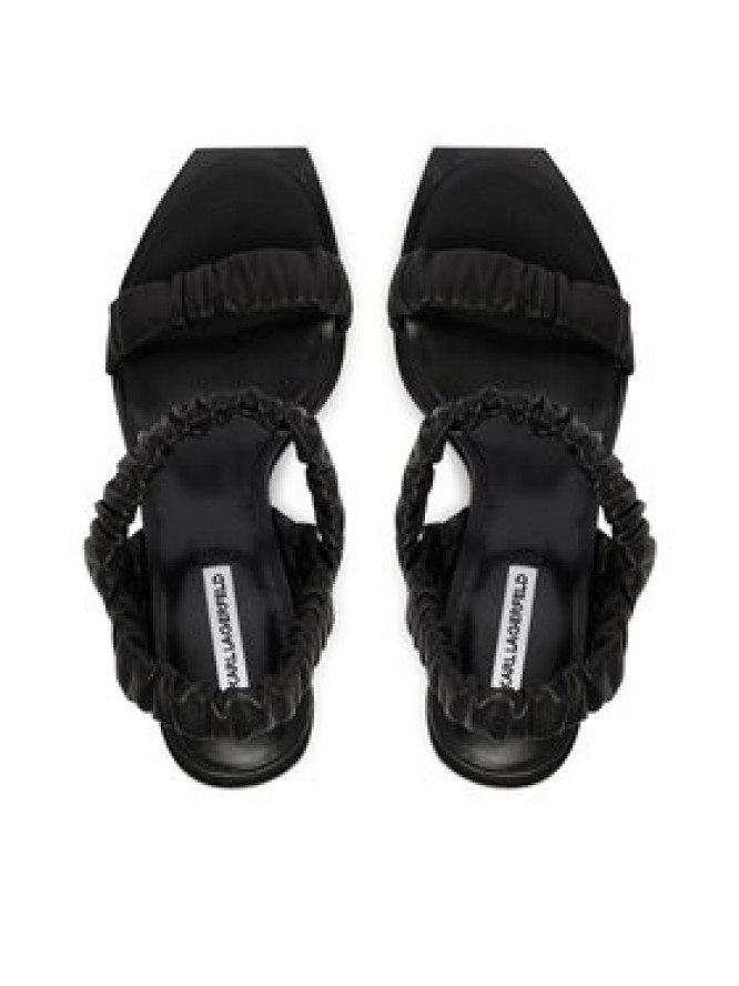 KARL LAGERFELD Sandały KL39116 Czarny