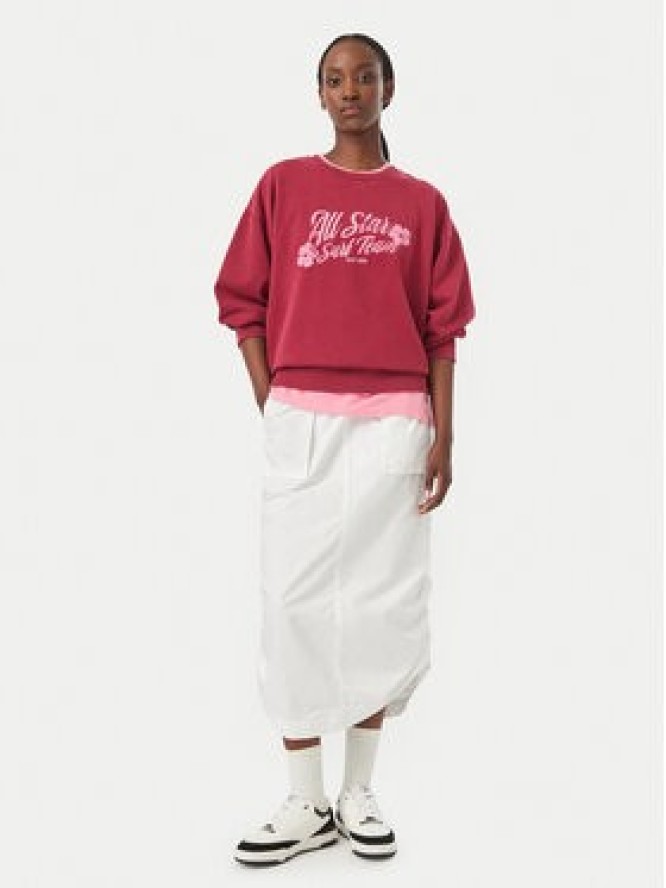 Roxy Bluza Lineup ERJFT05112 Bordowy Regular Fit