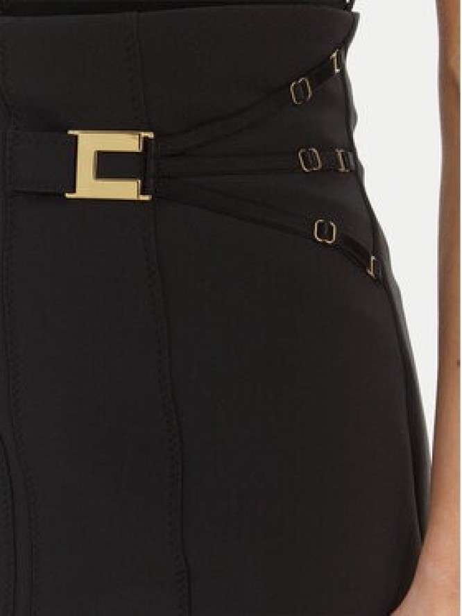 Elisabetta Franchi Spódnica mini GO-167-61E2-V320 Czarny Regular Fit