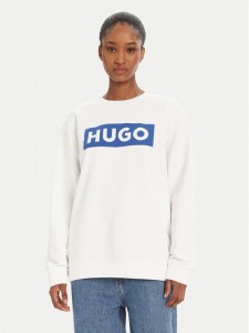 HUGO Bluza Classic 50522425 Biały Relaxed Fit