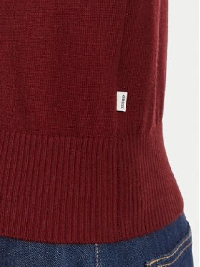 Guess Jeans Sweter W6BR01 Z1244 Bordowy Regular Fit