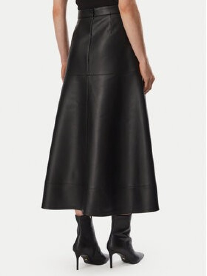 KARL LAGERFELD Spódnica z imitacji skóry B4W12004 Czarny Regular Fit