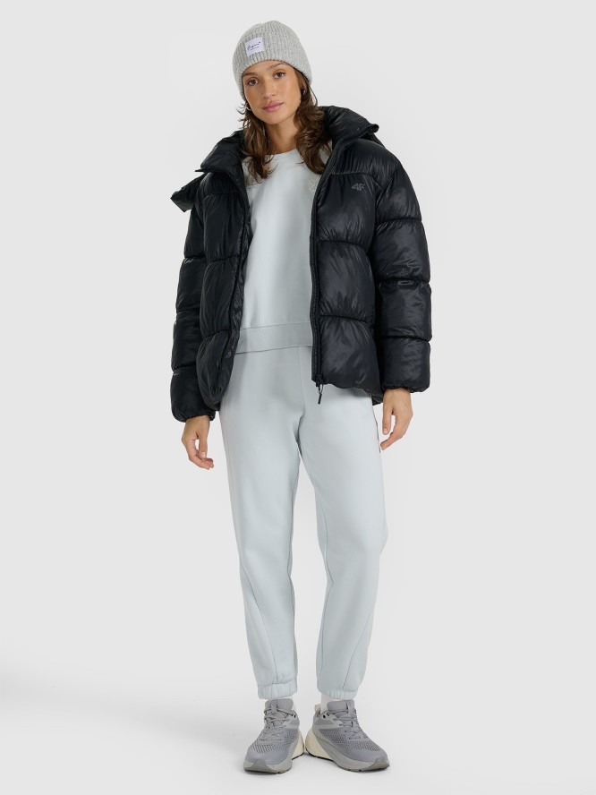 4F Kurtka puchowa z wypełnieniem syntetycznym damska - czarna L