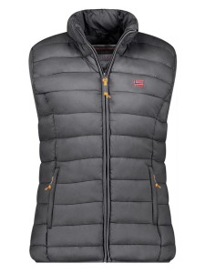 Geographical Norway Kamizelka pikowana "Vatikolor" w kolorze antracytowym rozmiar: XL