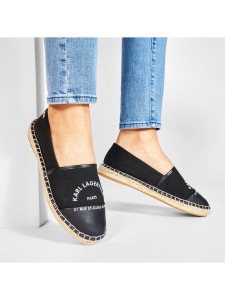 KARL LAGERFELD Espadryle KL80108 Czarny